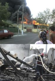 Cantina RATC, incendiata pentru fier vechi