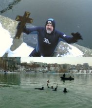 Mii de persoane la Boboteaza, in portul Tomis