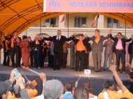 Caravana portocalie a poposit la Harsova