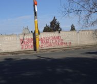 Bannere si graffiti impotriva judecatorilor (galerie foto)