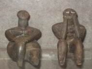 Ganditorul de la Cernavoda si perechea sa, expuse la Muzeul National de Istorie