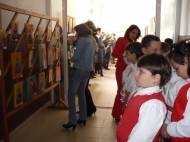 Icoane pictate de elevi de clasa a II-a, la Valu lui Traian (galerie foto)