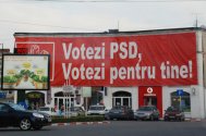 PSD a instalat un banner gigantic