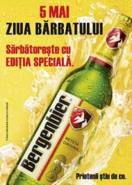 BERGENBIER sarbatoreste in forta Ziua Barbatului in Romania!