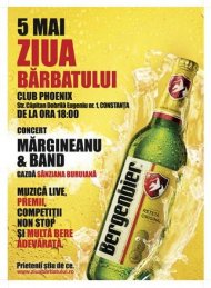 Sarbatoreste Ziua Barbatului in Constanta!