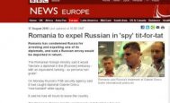 Presa internationala, despre cazul Gabriel Grecu Relatiile dintre Romania si Rusia sunt reci