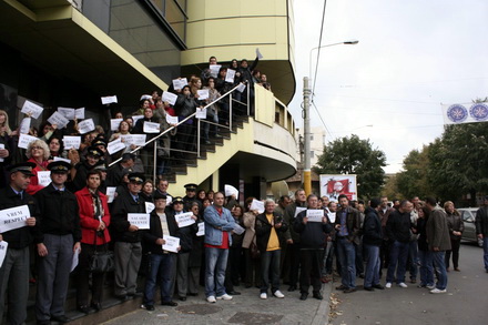 fotoreportaj cum au protestat functionarii publici la constanta 81585 302296