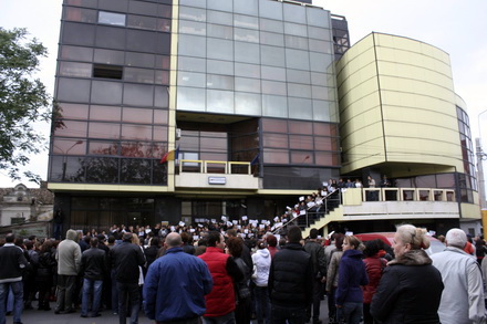 fotoreportaj cum au protestat functionarii publici la constanta 81585 302296
