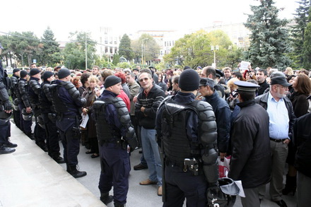 fotoreportaj cum au protestat functionarii publici la constanta 81585 302296