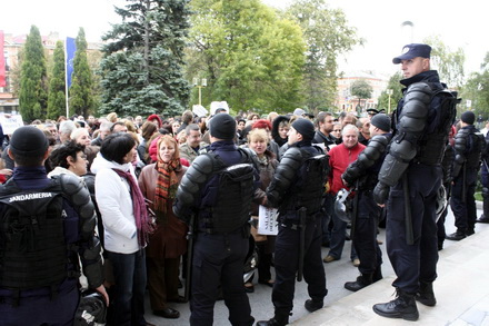 fotoreportaj cum au protestat functionarii publici la constanta 81585 302296