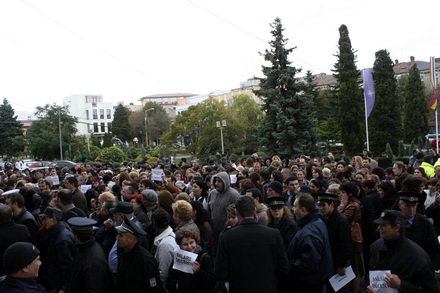 fotoreportaj cum au protestat functionarii publici la constanta 81585 302296