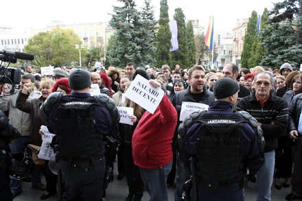 fotoreportaj cum au protestat functionarii publici la constanta 81585 302296