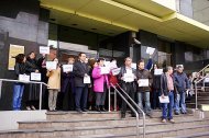 Fotoreportaj Cum au protestat funcţionarii publici la Constanţa 
