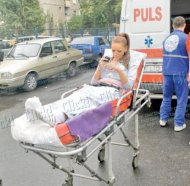 Click! Bianca, dusă cu targa la Antena 1