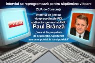 Interviu on line cu vicepreşedintele PDL şi director general al Autorităţii Navale Române, Paul Brânză Tema discuţiei este „Vrea să fie preşedinte de organizaţie. Oportunist sau omul potrivit la locul potrivit?”