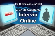 In fiecare joi ZIUA de Constanţa, interviu online