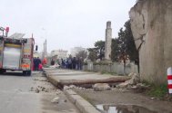 Fotoreportaj Accident gardul Cimitirului Central