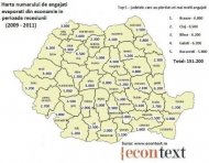 Vezi câţi angajaţi a pierdut judeţul nostru în cei doi ani de recesiune 2009 - 2011