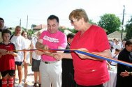 Nicolae Matei şi Elena Frâncu au tăiat panglica Noua sală de sport, inaugurată la Năvodari  (galerie foto)