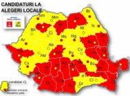 Harta candidaţilor USL la localele din 2012 PSD- 22 de CJ-uri, PNL - 19. Cum a cedat Ponta, Buzăul