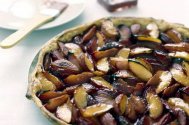 Tarta de prune cu crema de vanilie 
