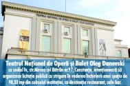 Teatrul Naţional de Operă şi Balet Oleg Danovski cu sediul în, str.Mircea cel Bătrân nr.97, Constanţa, intenţionează să organizeze licitaţie publică cu strigare