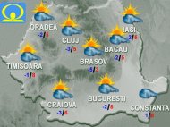 Prognoza meteo - Cum va fi vremea luni şi marţi