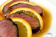 Piept de rata cu sos de portocale
