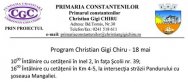Program Christian Gigi Chiru 18 mai