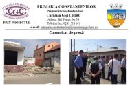 Comunicat - primaria constantenilor
