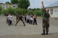 O constănţeancă, voluntară la Baza Militară Mihail Kogălniceanu