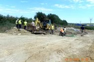 Cine munceşte, tot greşeşte Conductă a RAJA, spartă de constructorul autostrăzii 