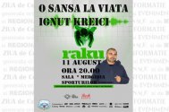 O şansă la viaţă Rapper-ul Raku, în concert umanitar pentru Ionuţ Kreici