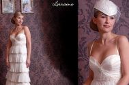 Rochie de mireasa cu dantela Valentino aplicata manual