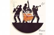 Muzica mea - ceas perete decupat