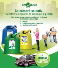 Peste 300.000 de români premiați pe loc în campania Eco-Rom Ambalaje „Ai colectat, Ai câştigat!\