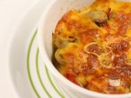 Ciuperci cu branza la cuptor