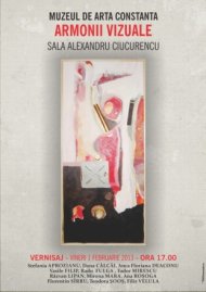 ,,Armonii vizuale,, organizata la Muzeul de arta Constanta, vineri 1 februarie 2013, ora 17.00 