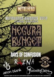 Aeon Blank - concert în cadrul Metalhead Awards 2012  Silver Church, joi, 31 ianuarie, ora 19.00