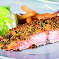  Somon în crustă crocantă 