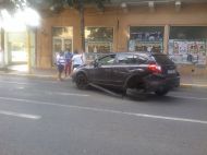 Accident în lanţ în faţa Muzeului de Artă 