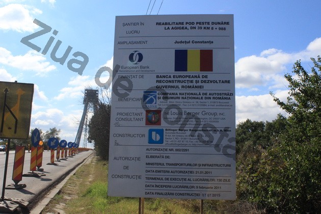 data finalizarii constructiei 17 iulie 2015 azi sefii cnadnr vin la constanta cum si cat se va inchide