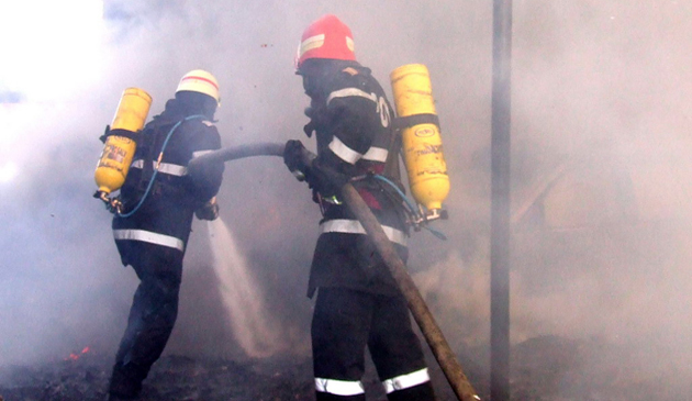 Incendiu la Eforie Sud   