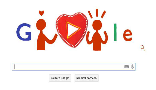 ZIUA INDRAGOSTITILOR 2014, GOOGLE, DOODLE, bomboane de ciocolata,VALENTINE'S DAY