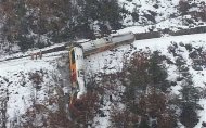 Un tren turistic a deraiat în Alpii Francezi (imagini şocante) 