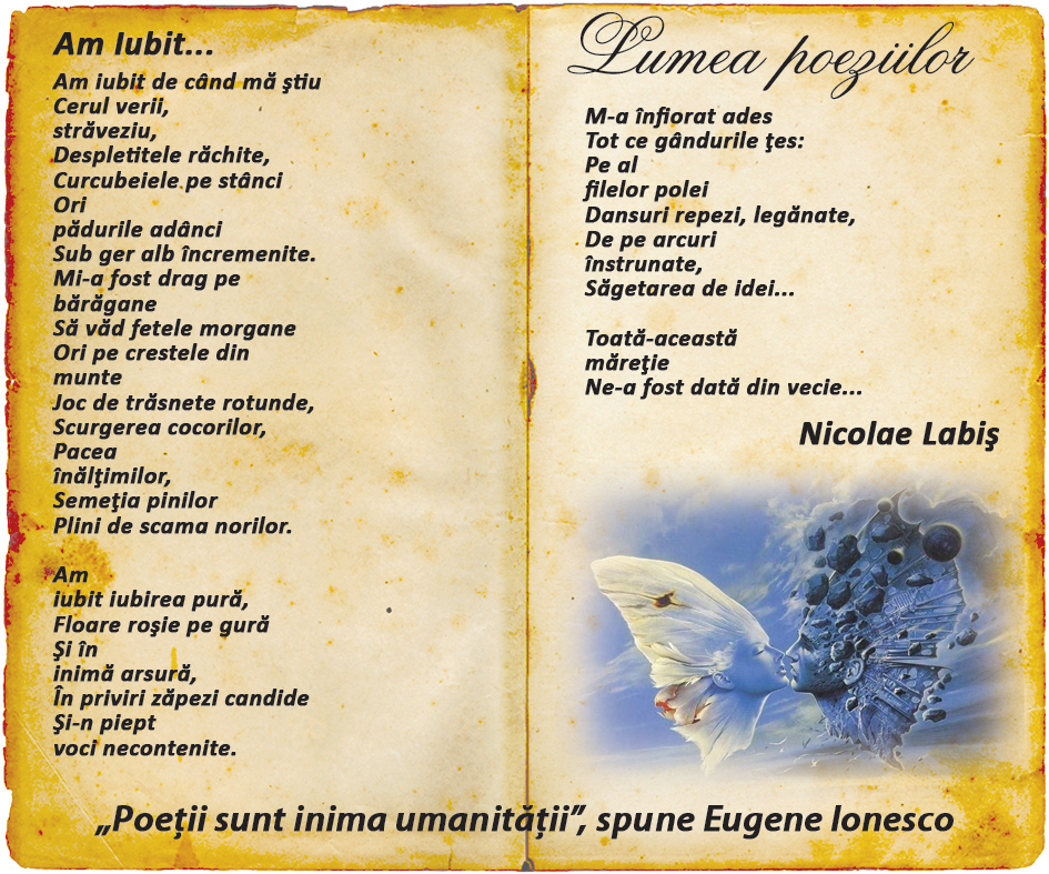 lumea poeziilor, nicolae labis, am iubit, poezii, poeti clasici, poeti contemporani