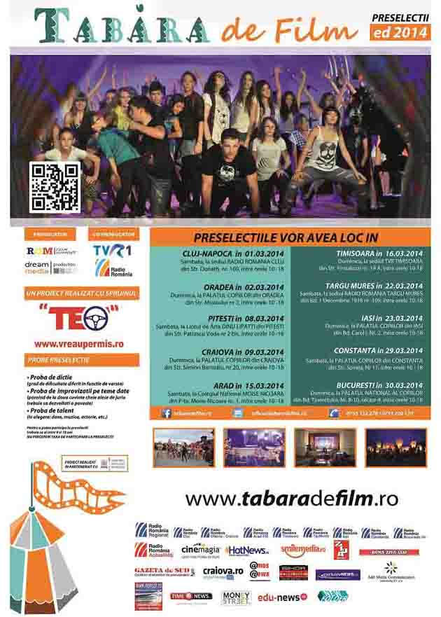 eveniment, constanta, preselectii, tabara de film