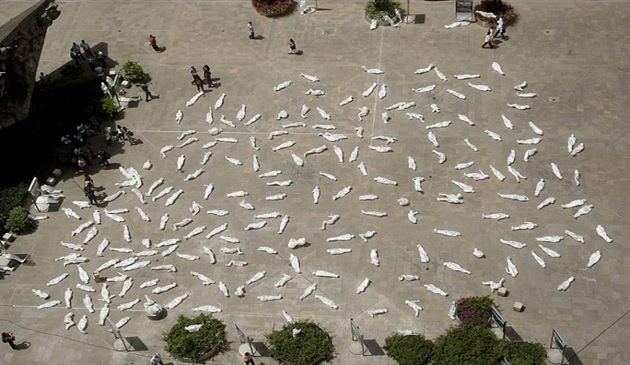 comemorare, protest, Columbia, Medellin