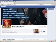 Pagină de Facebook. Respect. Radu Mazăre