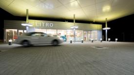 O benzinărie de pe Autostrada Bucureşti-Constanţa, printre cele mai frumoase din lume